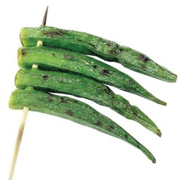 Okura  Kushi กระเจี๊ยบ ย่าง