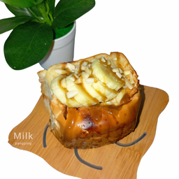 กล้วยหอมอัลมอนด์ ซอสคาราเมล