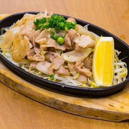 Butabara Negishio Itame Set ชุด ข้าวหมูสามชั้นต้นหอมผัดเกลือ