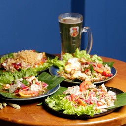 ยำวุ้นเส้นหมูสับหมูยอ