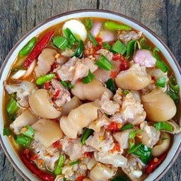ต้มยำขาหมู+ข้าวเปล่า