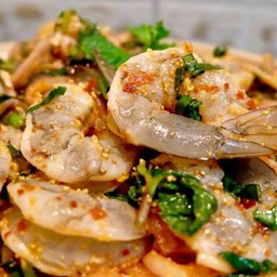 ลาบกุ้งสด