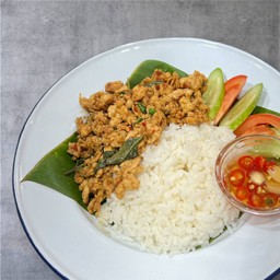 กะเพราหมูสับ
