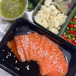 แซลมอนดองซีอิ๊ว