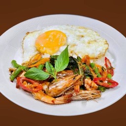 T2 ข้าวพริกแกง Spicy Curry Fried Rice