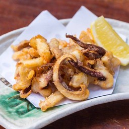 Ikageso Karaage หนวดปลาหมึกคลุกแป้งทอด