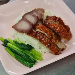 ข้าวหน้าเป็ดผสมหมูแดง