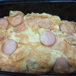 ไข่เจียว ไส้กรอก