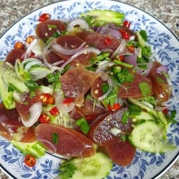 ยำกุนเชียง กับข้าว