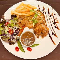 สเต็กไก่ย่างมัสตาร์ด