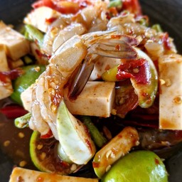 ตำเหลาหมูยอกุ้ง