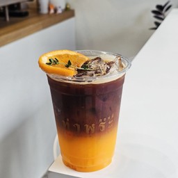 Americano orange(ใช้น้ำส้มสกัดเย็น)