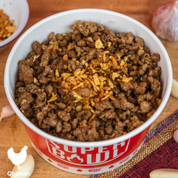 (กับข้าว) ไก่กระเทียมพริกไทย