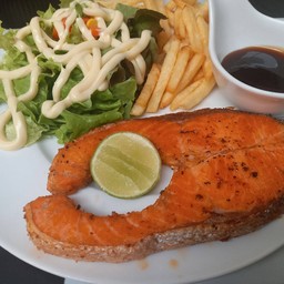 สเต็กปลาแซลมอนเทอริยากิ