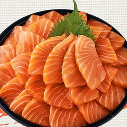 ปลาแซลมอน ซาซิมิ 500 กรัม + สาหร่ายเกาหลี 2 ห่อ + บอกวาซาบิ + ซอส ซาซิมิ