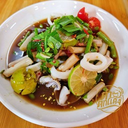 ตำเหลาปลาหมึก(ชอบทานรสชาติไหนแจ้งได้เลยนะคะ)