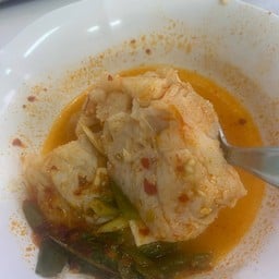 ต้มยำหัวปลาน้ำข้น ใส่โหระพา