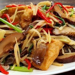 ผัดขิงเห็ดเห็ดหอมเจ (กับข้าว)