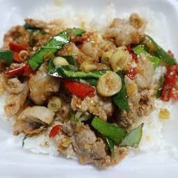 ข้าวราดหมูผัดตะไคร่ จ้าา