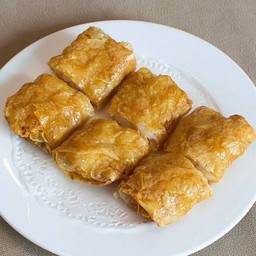 ฟองเต้าหู้ห่อกุ้งทอด