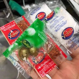 ชุดเครื่องปรุง 1 ชุด (พริกน้ำตาลและน้ำส้ม)