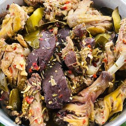 นึ่งไก่บ้านจิ้มแจ่ว ไก่ชิ้น
