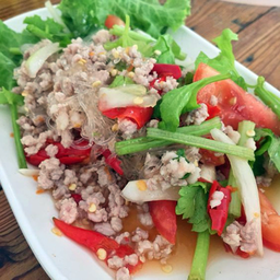 ยำวุ้นเส้นหมูสับหมูยอ