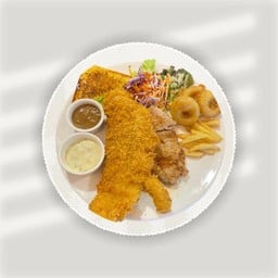 คอมบาย5 (ปลาทอด + หมูดั้งเดิม )