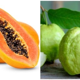 มะละกอ+ฝรั่งกิมจู [เซตกล่อง 2 ช่อง]