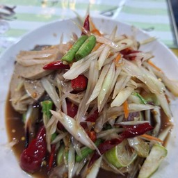 ตำซั่วปูปลาร้าหมูยอ