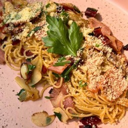 Angle Hair Garlic-Chili & Bacon