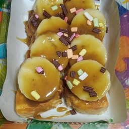 ปังปิ้งเนย คาราเมล กล้วย