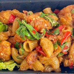 มักกะโรนีผัดกะเพรา