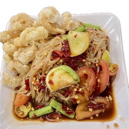 ตำเส้นเล็กแคปหมู