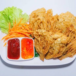 เห็ดเข็มทองทอด