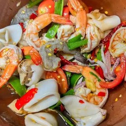 ตำเหลากุ้งหมึก