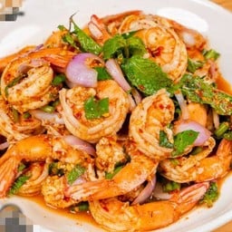 ลาบกุ้งสุก