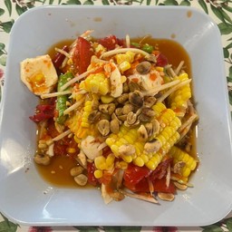 ตำข้าวโพดไข่เค็ม