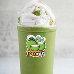 มะพร้าวบ้านแพ้วชาเขียวปั่น