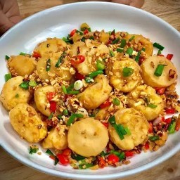 เต้าหู้ทอดผัดพริกเกลือ