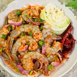 ลาบกุ้งสด