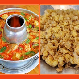 ต้มยำน้ำข้น+ไข่เจียว (กับข้าว)