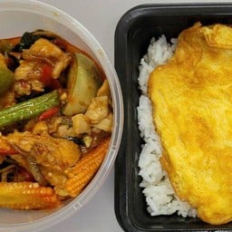 E-207 ข้าว+ แกงป่าไก่ +อาหาร 1 อย่าง (ตามตัวเลิอก)