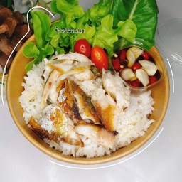 ข้าวปลาทู+พริกน้ำปลา
