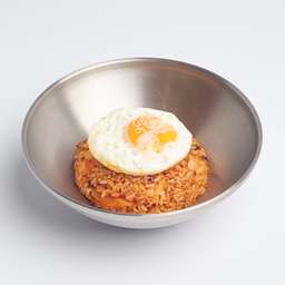 34. ข้าวผัดกิมจิมังสวิรัติไข่ดาว