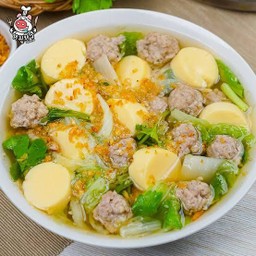 ต้มจืดวุ้นเส้นเต้าหู้หมูเด้ง