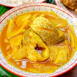 แกงเหลืองปลากะพง (เป็นกับ)