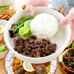 ข้าวลาบหมูคั่ว
