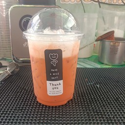 ชานมเย็นแก้วโอ่ง#มีทุกเมนูคะ