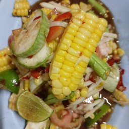 ข้าวโพดกุ้งสุกปลาร้า